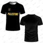 Maillot de Football Palestine pour femmes et hommes, t-shirt de luxe imprimé numérique, uniforme d'été drapeau palestinien, hauts surdimensionnés décontractés