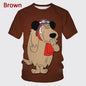 Mode d'été personnage de dessin animé impression 3D T-shirt à manches courtes pour hommes Hip-hop unisexe décontracté col rond T-shirt haut Streetwear