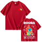 B2O T-shirts hommes mode créative BOOBA imprimé à manches courtes t-shirt femmes décontracté Harajuku Streetwear t-shirt hauts