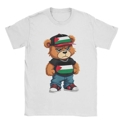 Drapeau palestinien ours en peluche Palestine T-Shirt pour Couple T-Shirts d'été col rond T-Shirt populaire grande taille vêtements bon marché