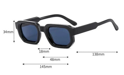 Nouveaux hommes Vintage Rectangle cadre lunettes de soleil mode rétro lunettes de soleil marque de luxe Design lunettes UV400 lunettes femmes lunettes