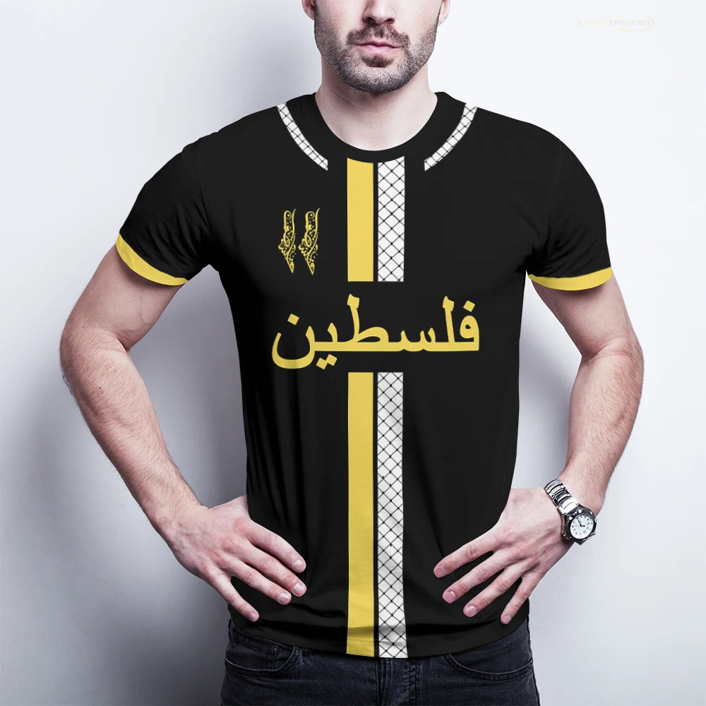 Maillot de Football Palestine t-shirts adultes drapeau palestinien 2025