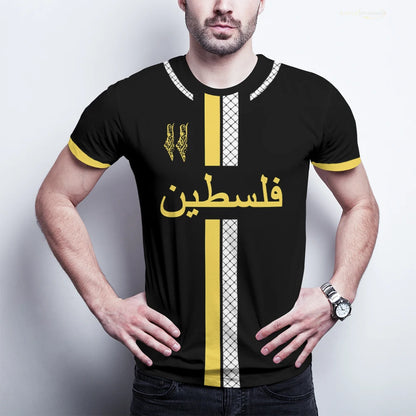 Maillot de Football Palestine t-shirts adultes drapeau palestinien 2025
