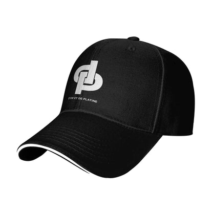 Casquette D'or Et De Platine Casquette de Baseball Hip Hop Rap Français JuL