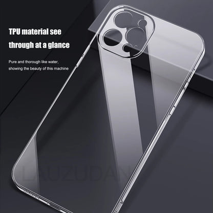 Clear Phone Case pour iPhone 11 12 13 14 15 Pro Max Soft Silicon Case pour iPhone XR X XS Max 12 13 mini 7 8 6s Plus SE 2020 Case