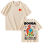 B2O T-shirts hommes mode créative BOOBA imprimé à manches courtes t-shirt femmes décontracté Harajuku Streetwear t-shirt hauts