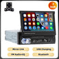 Autoradio avec écran tactile rétractablePodoNuremberg , Bluetooth, FM, USB, EQ, 4 cœurs, 7 ", lecteur MP5, Mirrorexhaus, 1Din