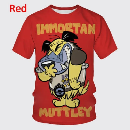 Mode d'été personnage de dessin animé impression 3D T-shirt à manches courtes pour hommes Hip-hop unisexe décontracté col rond T-shirt haut Streetwear