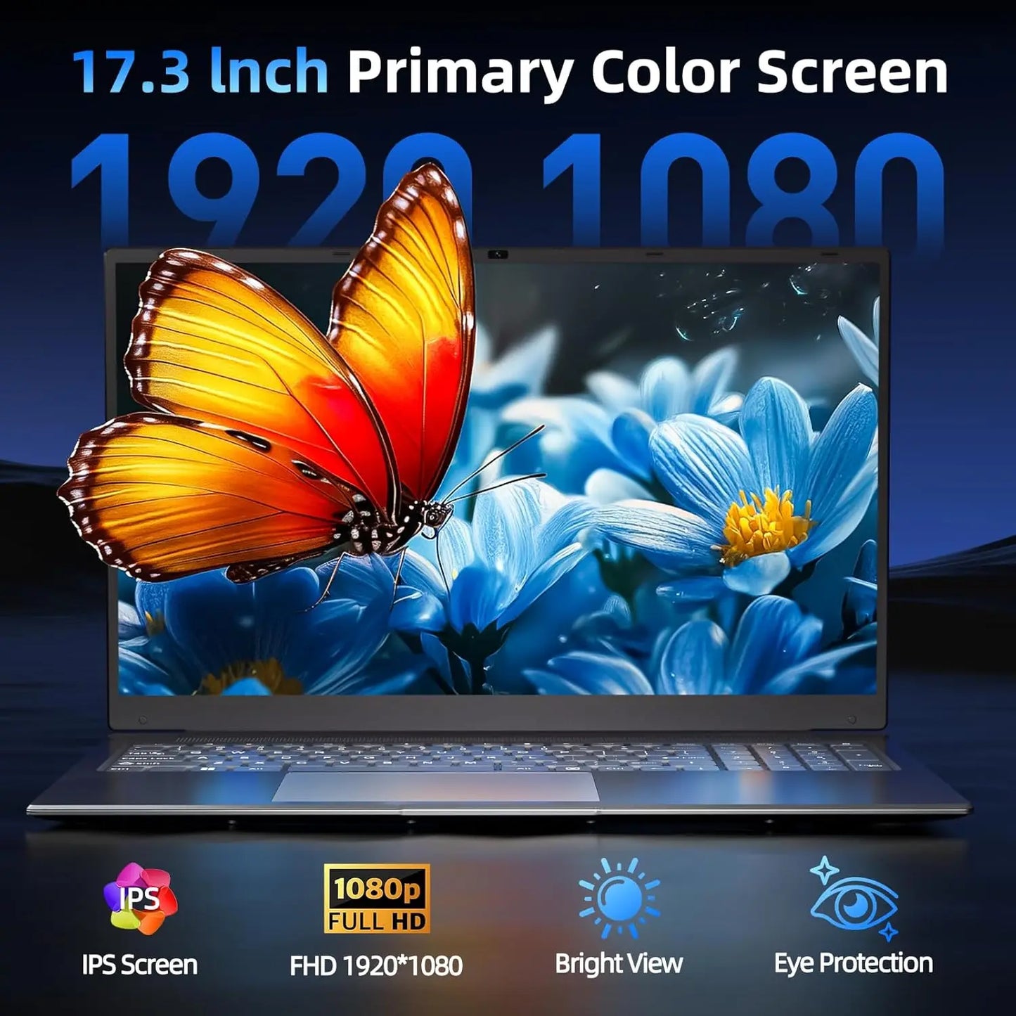 Chaud 17.3 "ordinateur portable Intel N5095 Windows 11 16GB DDR4 1TB SSD empreinte digitale déverrouiller jeu bureau étude ordinateur portable