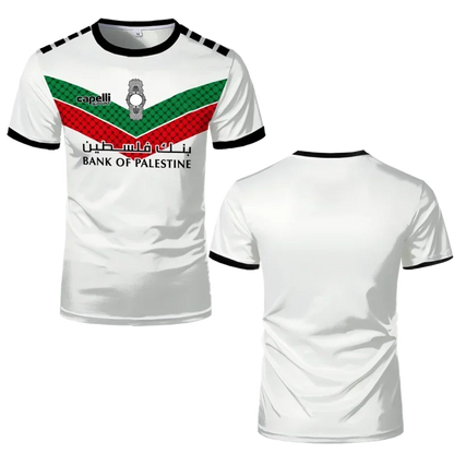 Mode Palestine Drapeau Football Tendance D'été Col rond 3D Emblème National Imprimé Sport T-shirt Décontracté Uniex Lâche T-shirts