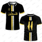 Maillot de Football Palestine pour femmes et hommes, t-shirt de luxe imprimé numérique, uniforme d'été drapeau palestinien, hauts surdimensionnés décontractés