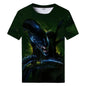 Été nouveau Alien Art impression 3D T-shirt pour hommes vêtements quotidien T-shirt style décontracté horreur Alien film graphique Harajuku hauts t-shirts