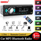 Autoradio Voiture 1 din Radio Audio stéréo lecteur MP3 Bluetooth multimédia stéréo numérique pour voiture universel coloré avec entrée Aux USB