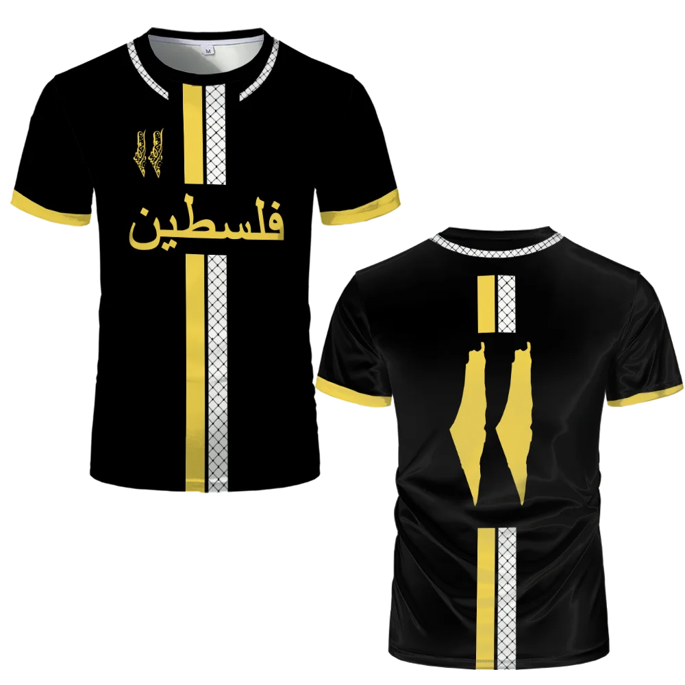 Maillot de Football Palestine t-shirts adultes drapeau palestinien 2025