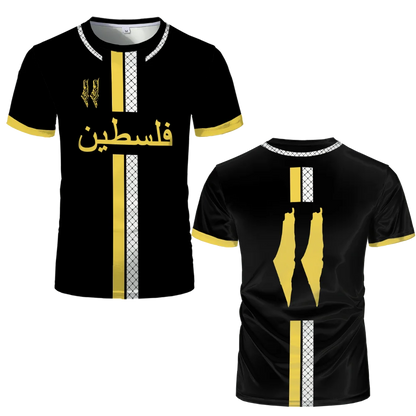 Maillot de Football Palestine t-shirts adultes drapeau palestinien 2025