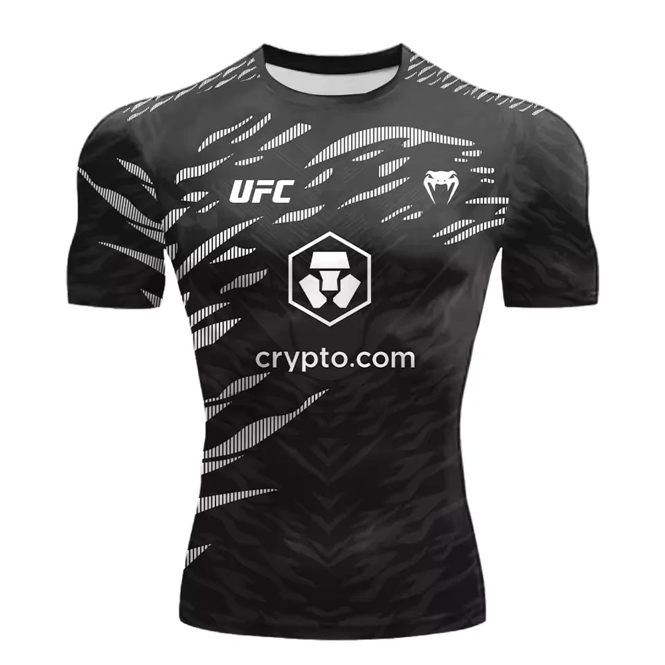 2025 nouvelle vente chaude UFC boxe Match Pursuer T-shirt pour hommes et femmes en été décontracté respirant surdimensionné séchage rapide haut