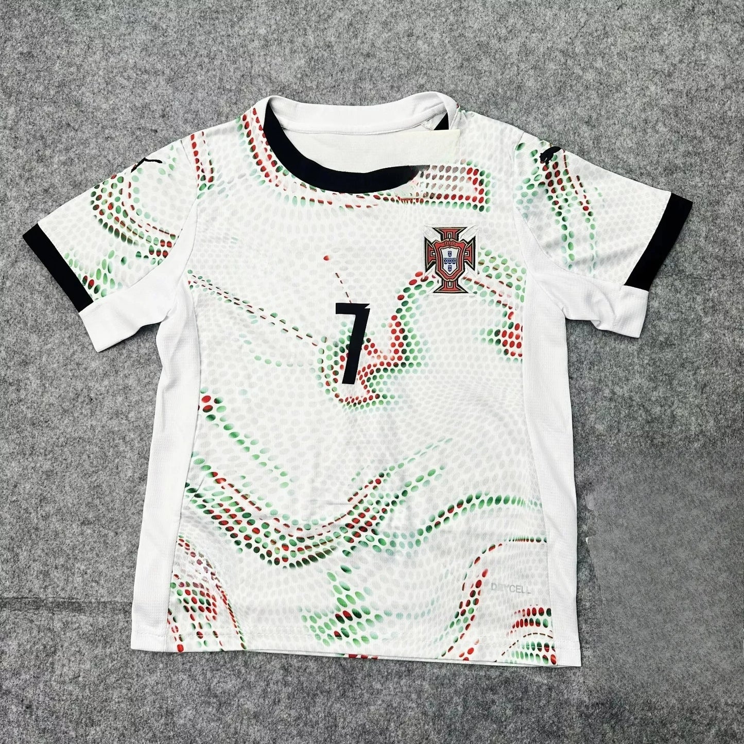T-shirt de football 3d à séchage rapide, tenue de fan de l'équipe nationale portugaise, vêtements de sport légers, adapté au sport et au fitness