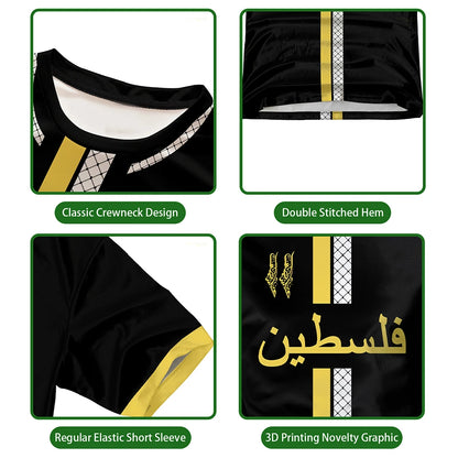 Maillot de Football Palestine t-shirts adultes drapeau palestinien 2025