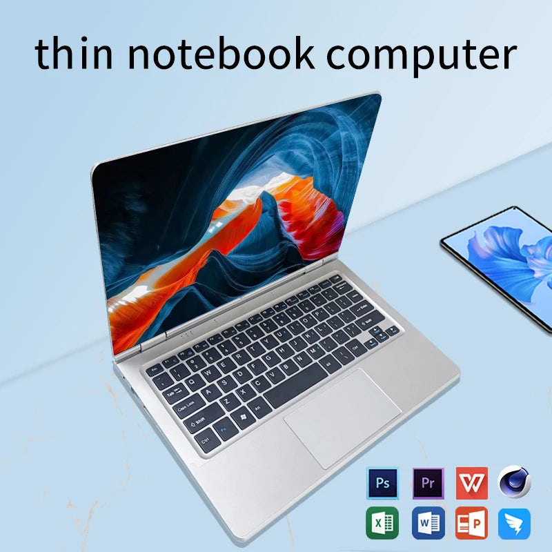11.6 pouces écran tactile ordinateur portable 2 en 1 Windows 11 Pro Intel N4020 tablette PC ordinateur 8GB DDR4 128GB 256GB 512GB SSD ordinateur portable d'étude