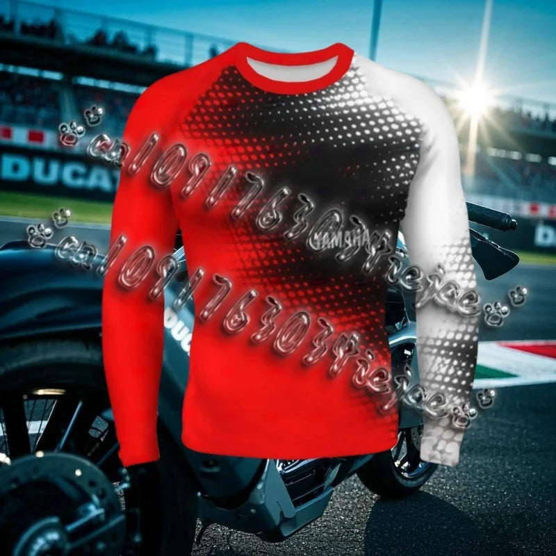 T-Shirt de moto tout-terrain 3d, séchage rapide, respirant, manches longues, pour hommes et femmes, Yamaha