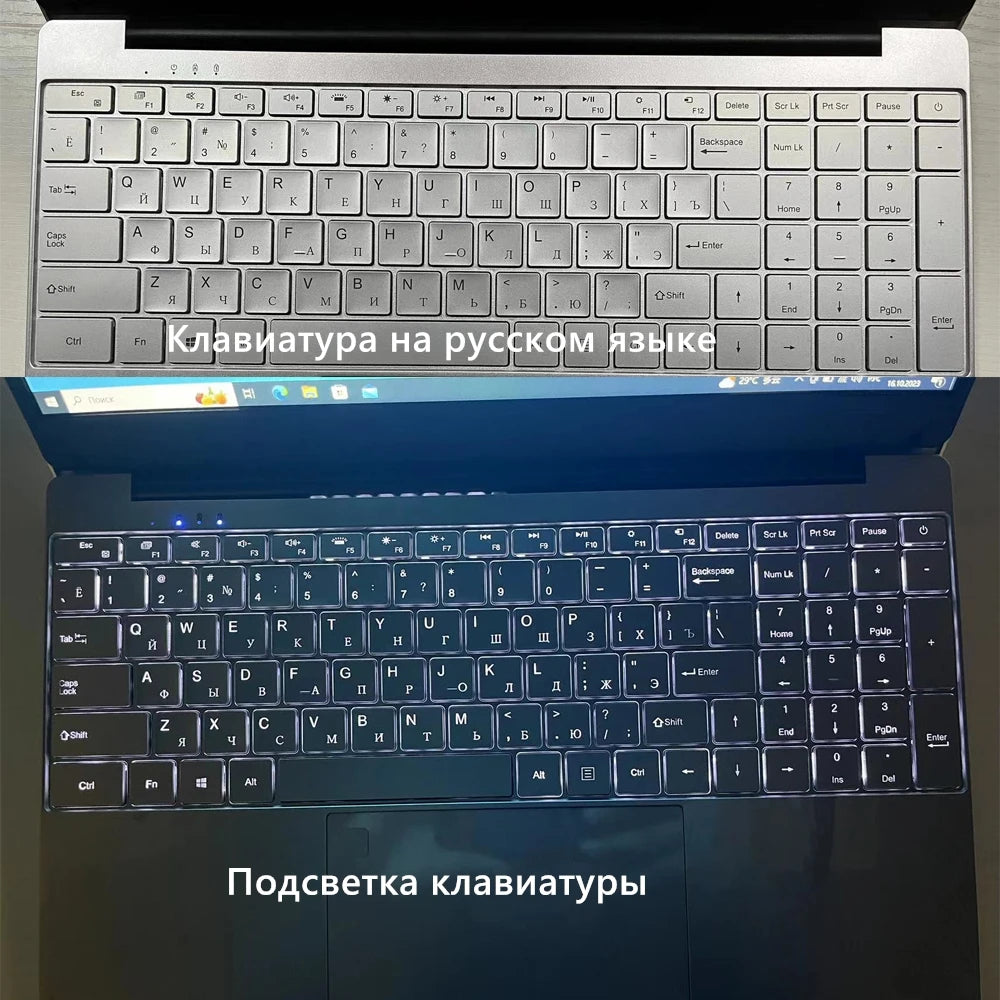 Ordinateur Portable Intel 15.6 pouces, Windows 11 10 Pro, 1920x1080, bon marché, 16 go de RAM, 128 go/256 go/512 go/1 to, SSD, Port HDMI