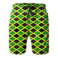 Short de bain jamaïcain pour homme, imprimé en 3D, sensation de natation, mode été, plage, surf, séchage rapide, sport, pantalon court
