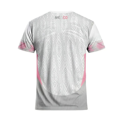 Mexique 3D imprimé maillot de Football T-shirts 2025 été hommes femmes mêmes T-shirts à séchage rapide Sports de plein air hauts vêtements d'entraînement