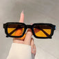 Nouveaux hommes Vintage Rectangle cadre lunettes de soleil mode rétro lunettes de soleil marque de luxe Design lunettes UV400 lunettes femmes lunettes