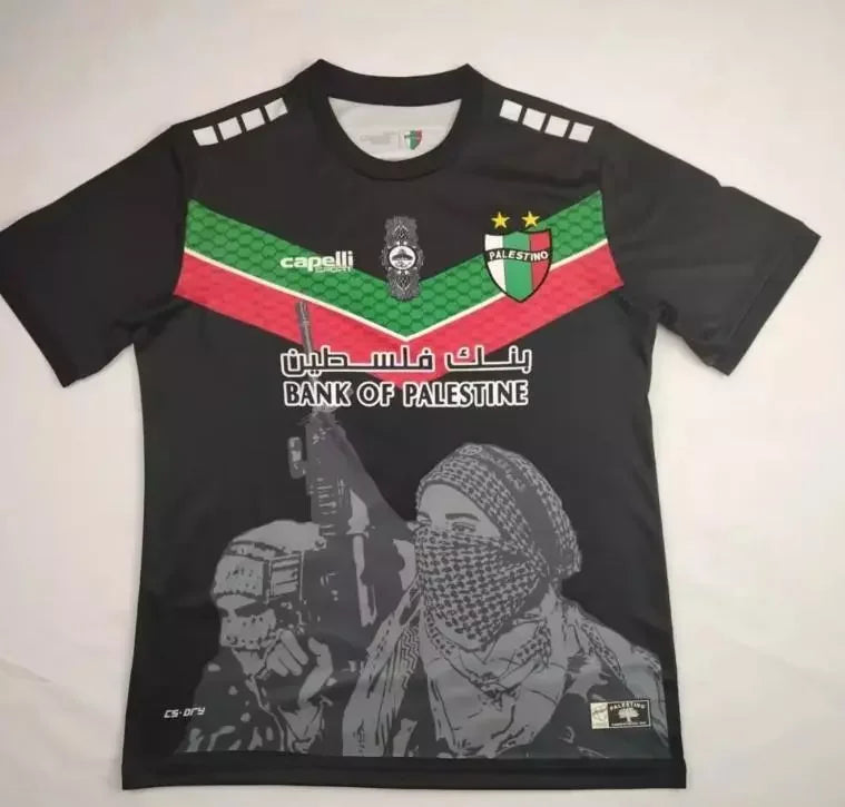 T-shirt Deportivo Palestino vert édition spéciale à manches courtes maillots de Football 3D imprimé sport enfants t-shirts