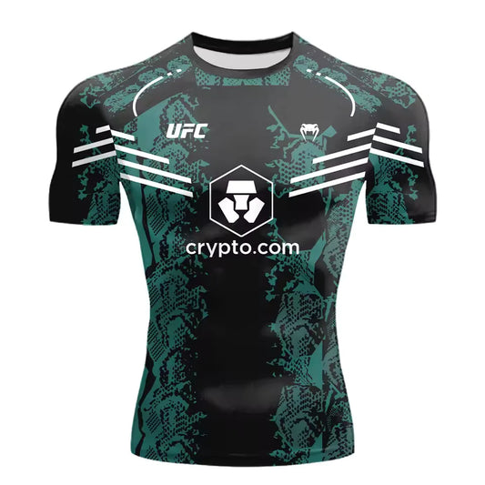 2025 nouvelle vente chaude UFC boxe Match Pursuer T-shirt pour hommes et femmes en été décontracté respirant surdimensionné séchage rapide haut