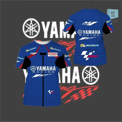 Moto GP Yamaha Factory Racing Team 3DT-chemise de sport unisexe respirant séchage rapide T-shirt tout-terrain moto combinaison d'équitation
