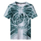 Été nouveau Alien Art impression 3D T-shirt pour hommes vêtements quotidien T-shirt style décontracté horreur Alien film graphique Harajuku hauts t-shirts
