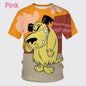 Mode d'été personnage de dessin animé impression 3D T-shirt à manches courtes pour hommes Hip-hop unisexe décontracté col rond T-shirt haut Streetwear