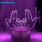 LED veilleuse célébrité JUL pour les Fans chambre décoration éclairage cadeau d'anniversaire alimenté par batterie couleur changeante 3d lampe Jul
