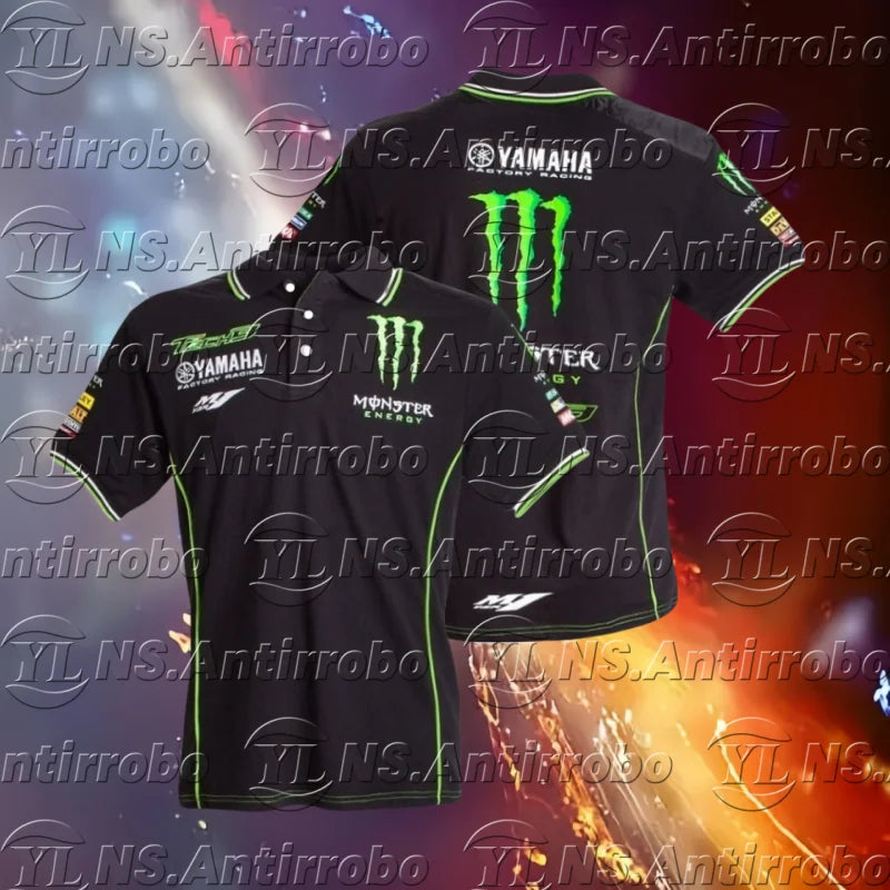 T-shirt de Moto noir pour hommes, costume d'équipe de course 46 F1, vêtements d'été respirants et résistants, nouvelle collection 2025