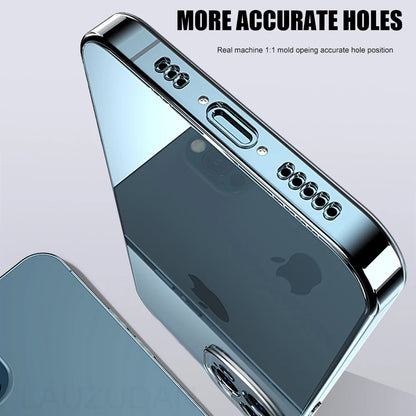 Clear Phone Case pour iPhone 11 12 13 14 15 Pro Max Soft Silicon Case pour iPhone XR X XS Max 12 13 mini 7 8 6s Plus SE 2020 Case