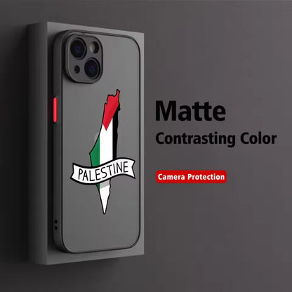 Coque transparente anti-chute pour iPhone, carte de la sensation de Palestine, passeport, coque Y2K pour iPhone 16, 15, 14, 13, 12, 11 Pro, Poly XS Max, 7, 8 Plus, 256