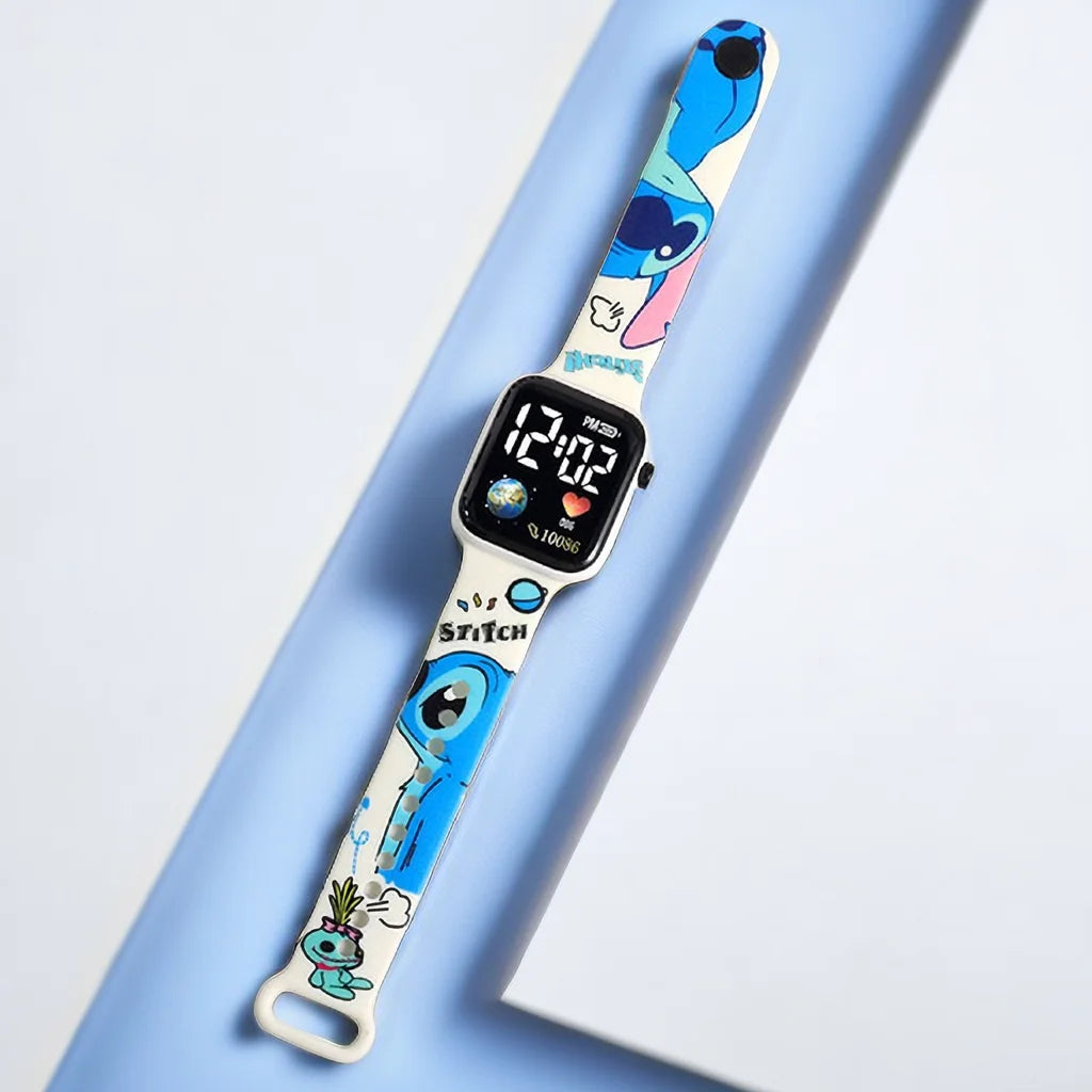 Montre numérique Stitch pour enfants, Hello Kitty, montres pour filles, nouveau