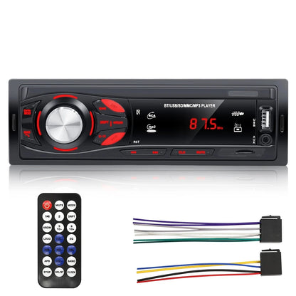 Autoradio PHONEPACE Bluetooth 4x15W voiture Audio FM Radio lecteur MP3 USB/SD/AUX appel mains libres avec télécommande sans fil