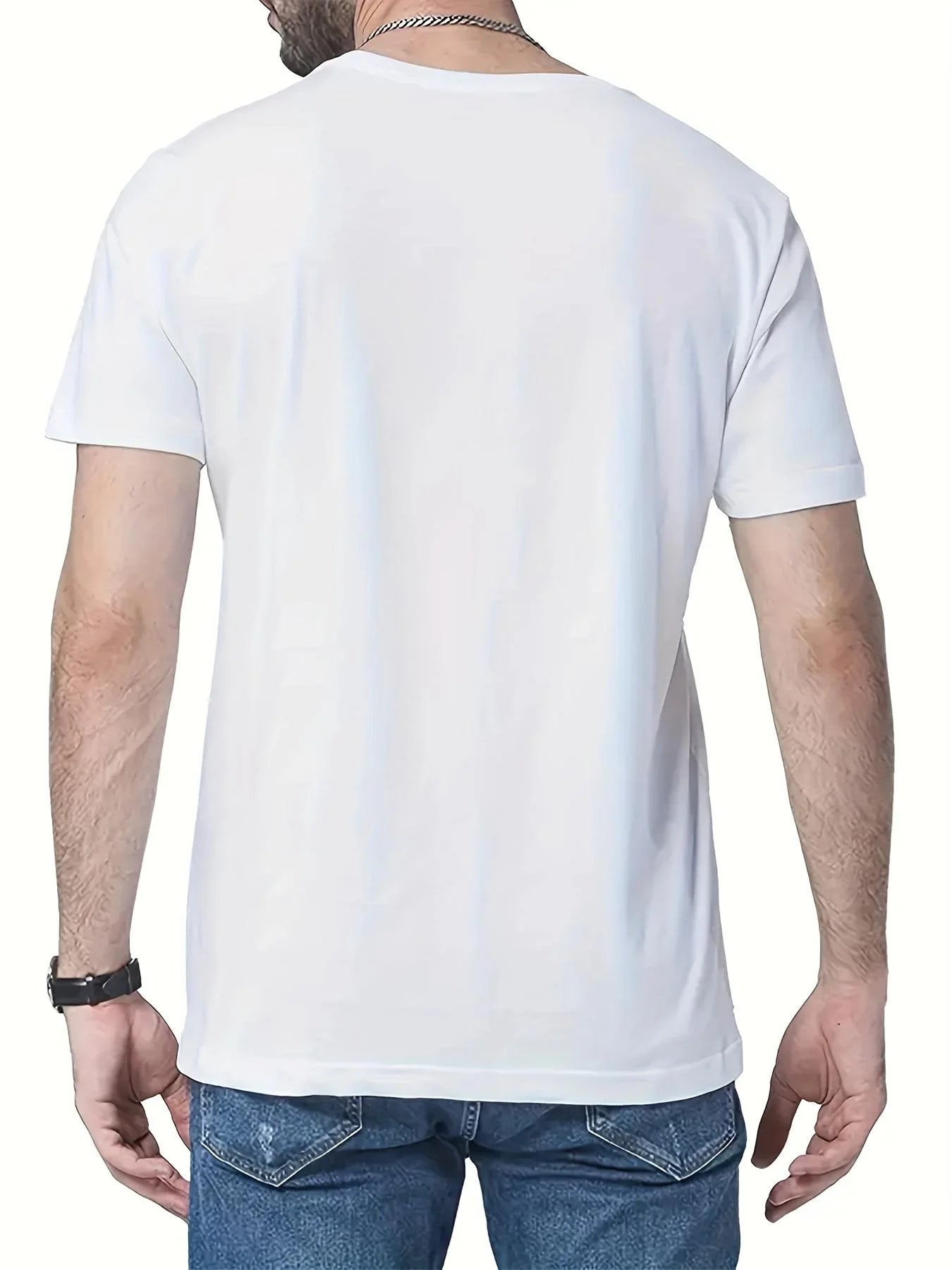 Hommes 100% coton été coupe ample grand lapin crâne graphique imprimé coupe ajustée sport décontracté col rond à manches courtes T-shirt