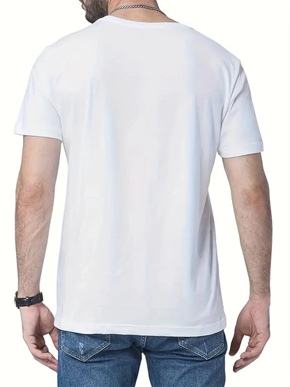 Hommes 100% coton été coupe ample grand lapin crâne graphique imprimé coupe ajustée sport décontracté col rond à manches courtes T-shirt