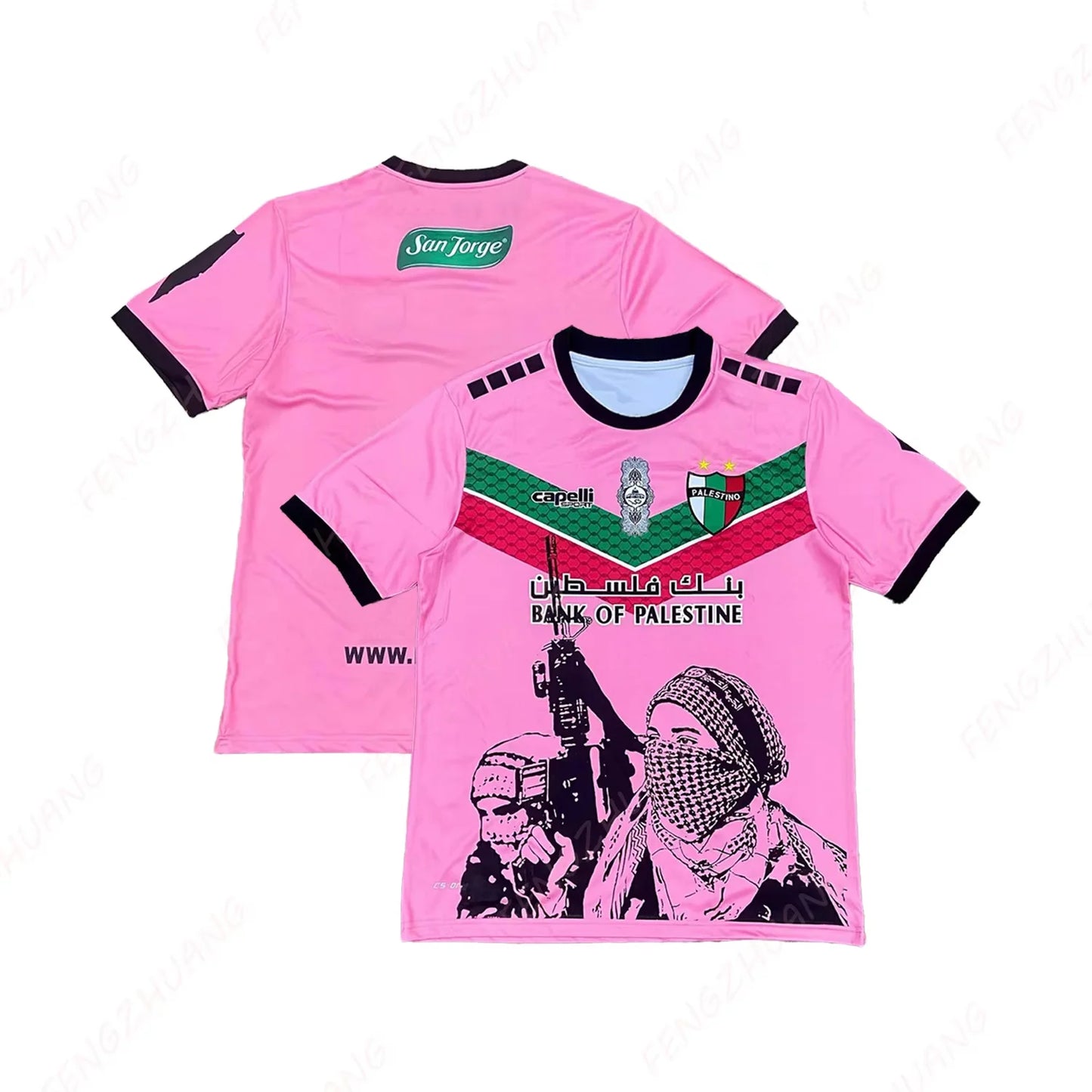 Palestino 24_25 édition spéciale maillot extérieur absorbant la sueur séchage rapide maillot de football été classique décontrac