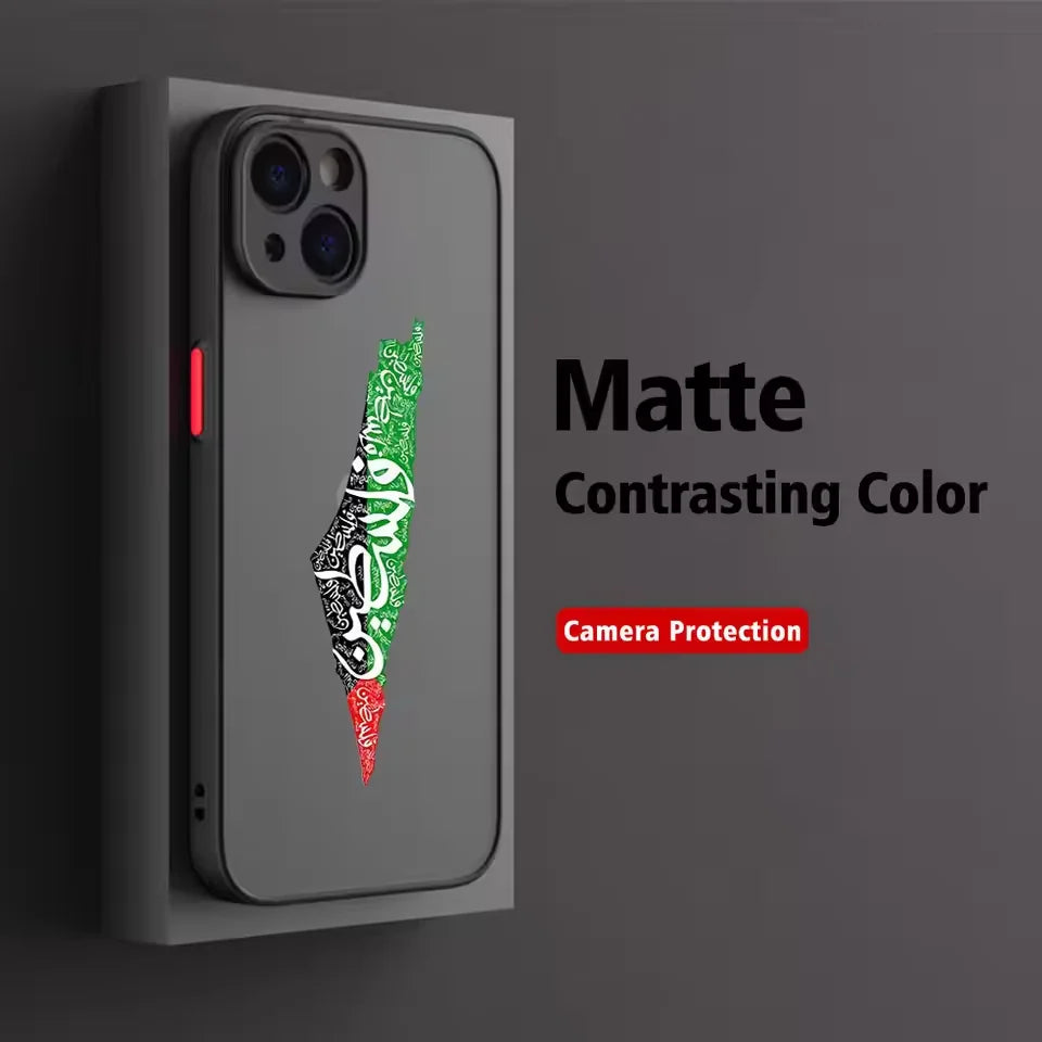 Coque transparente anti-chute pour iPhone, carte de la sensation de Palestine, passeport, coque Y2K pour iPhone 16, 15, 14, 13, 12, 11 Pro, Poly XS Max, 7, 8 Plus, 256