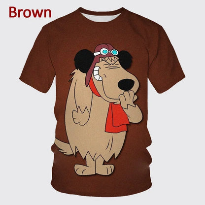 Mode d'été personnage de dessin animé impression 3D T-shirt à manches courtes pour hommes Hip-hop unisexe décontracté col rond T-shirt haut Streetwear