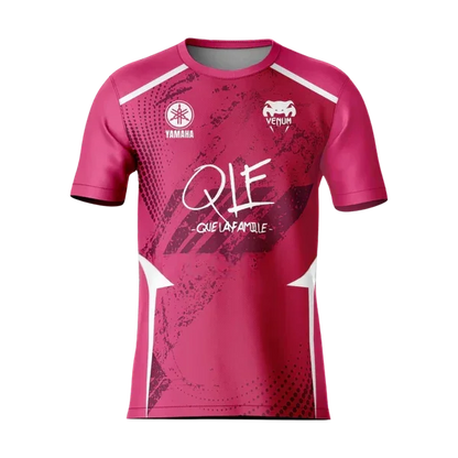 QLF noir Unisexe sport T-shirt 3D imprimé