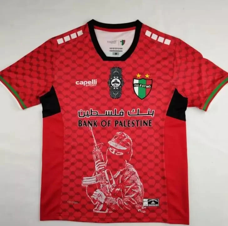 T-shirt Deportivo Palestino vert édition spéciale à manches courtes maillots de Football 3D imprimé sport enfants t-shirts