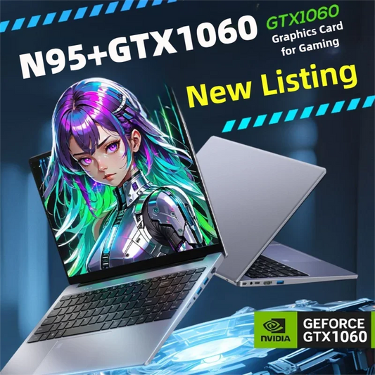15.6 "ordinateur Portable de jeu mince Intel N95 GTX1060 clavier rétro-éclairage ordinateurs portables notbook ordinateur pc Windows 11 offres de prix pas cher