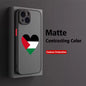 Coque transparente anti-chute pour iPhone, carte de la sensation de Palestine, passeport, coque Y2K pour iPhone 16, 15, 14, 13, 12, 11 Pro, Poly XS Max, 7, 8 Plus, 256