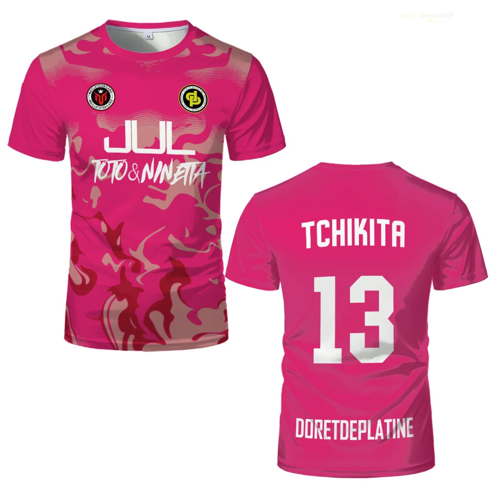 Tchikita – Maillot JUL pour hommes, respirant, à séchage rapide, pour entraînement, Football, ample, Sport, plein air, Fitness, nouvelle collection été