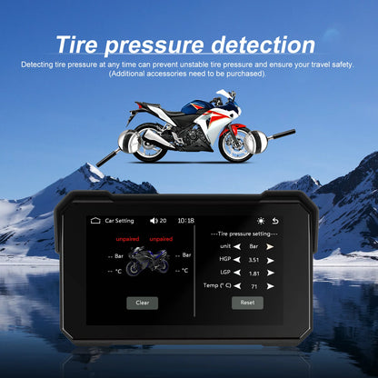 Podofo 5 ''IPS écran moto Carplay Android réglage automatique de la luminosité IP68 étanche Bluetooth 5.0 lecteur d'écran intelligent